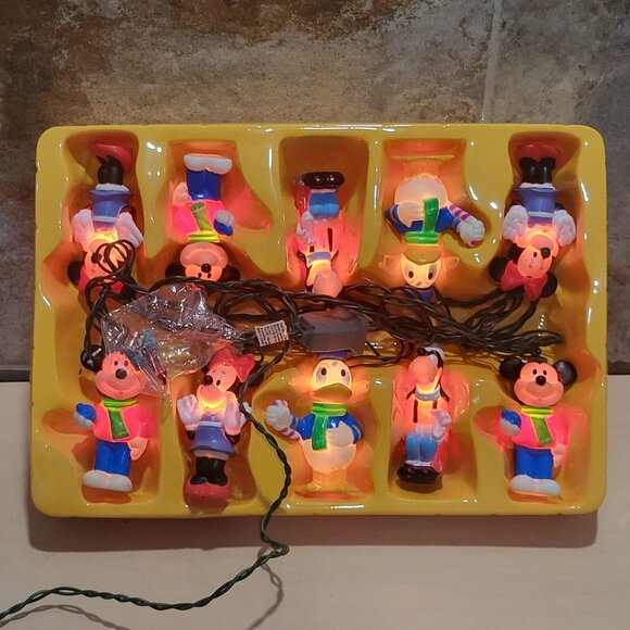 10 Light Mickey & Friends Tree Trimmer Set Minami Christmas String Lights - Picture 13 of 14